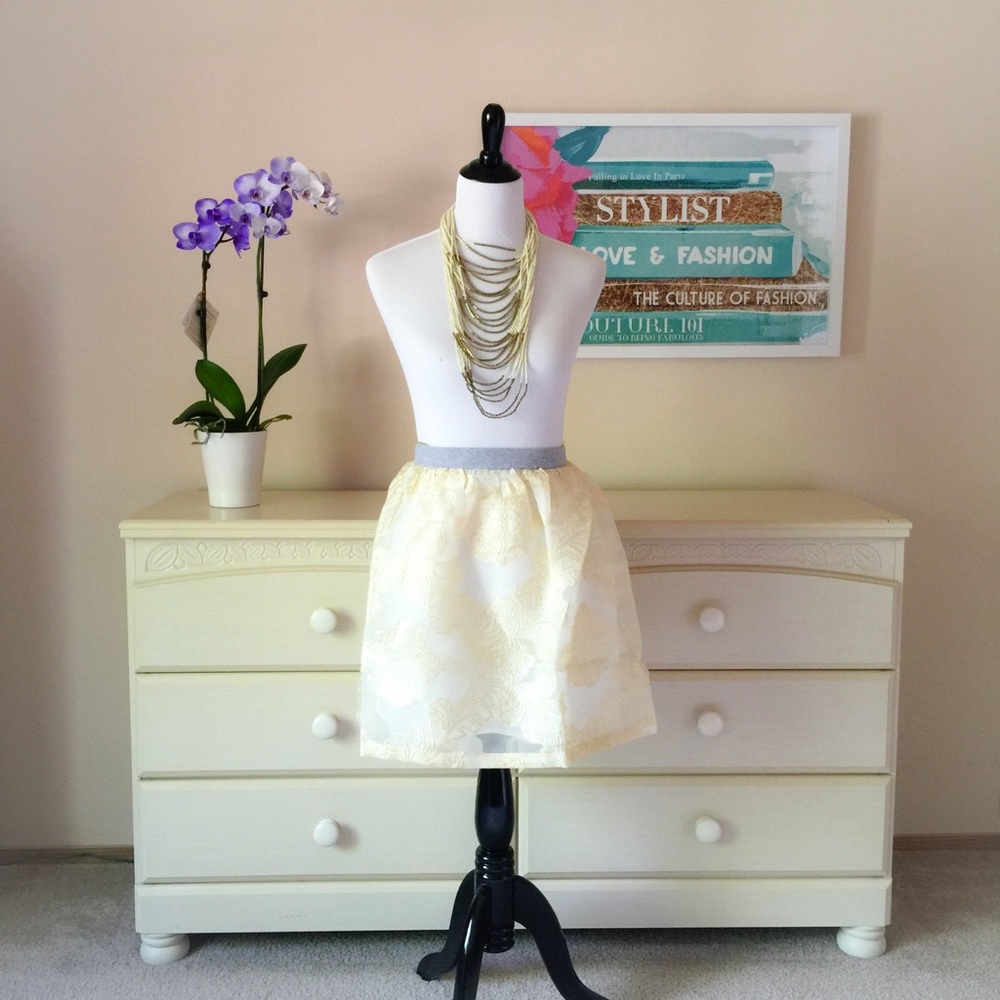 Gold Organza Skirt